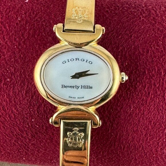 Vintage Giorgio of Beverly Hills Swiss Gold Bangle Watch main image 7